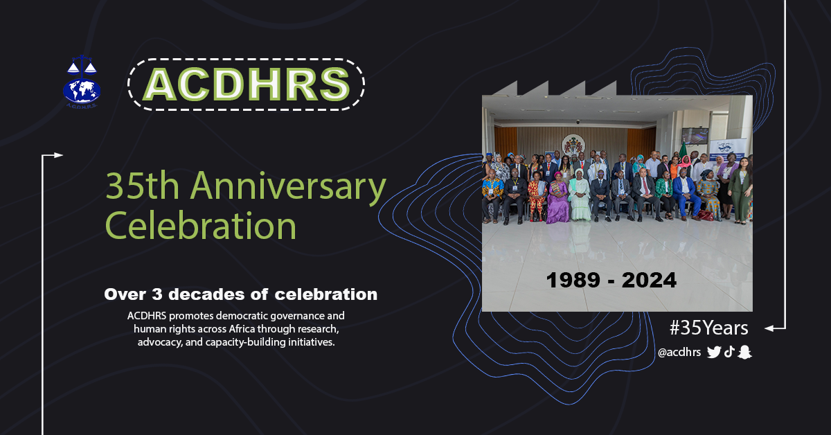 ACDHRS 35th anniversary